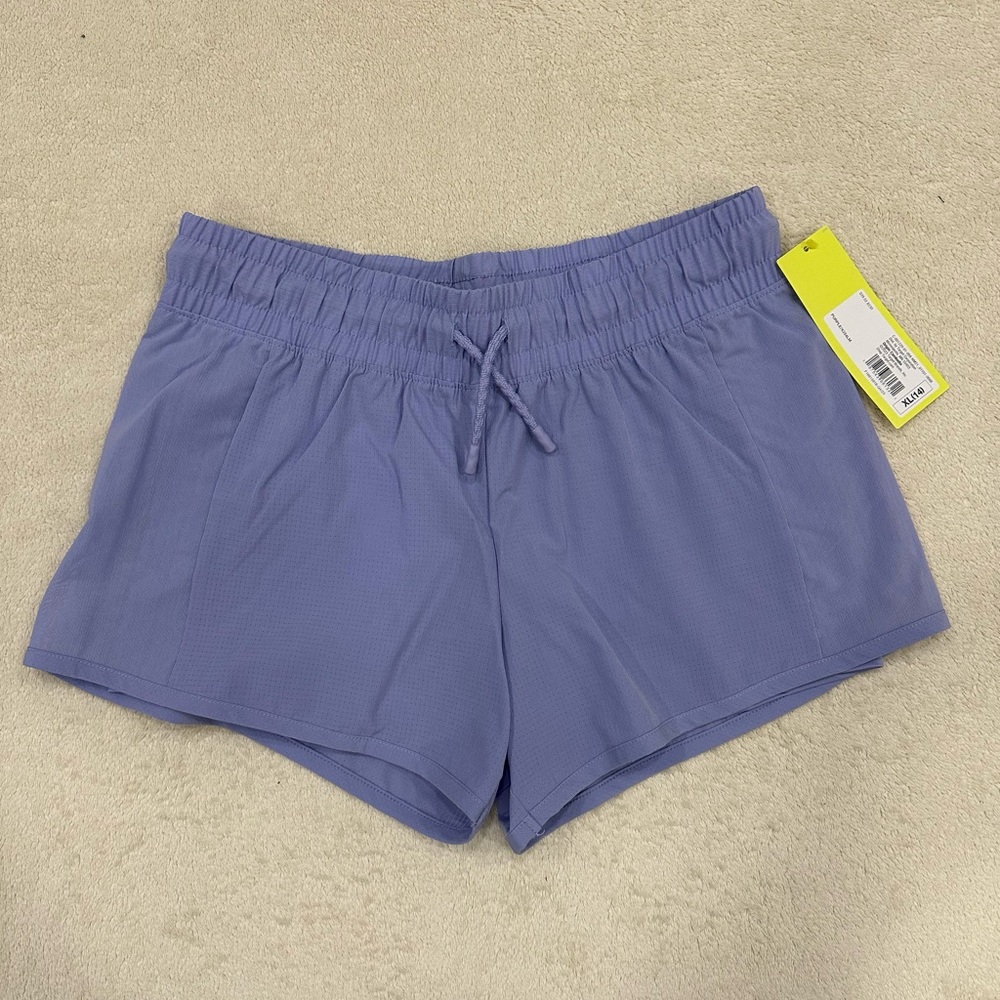 All in Motion Girls Purple Shorts athletic elastic waist XL(14)